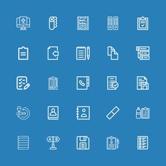 Editable 25 clipboard icons for web and mobile
