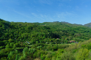 Fototapeta na wymiar spring landscape in the Italy