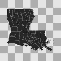map of Louisiana