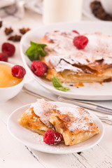 Bougatsa - Greek puff pastry with cream