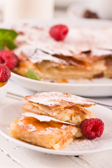 Bougatsa - Greek puff pastry with cream