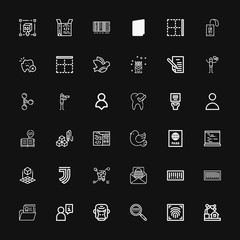 Editable 36 identity icons for web and mobile