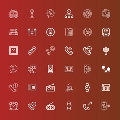Editable 36 dial icons for web and mobile