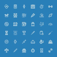 Editable 36 measure icons for web and mobile