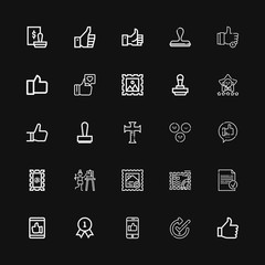 Editable 25 ok icons for web and mobile