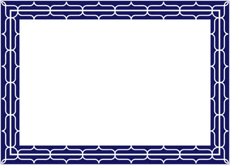 アイヌ　文様　額縁