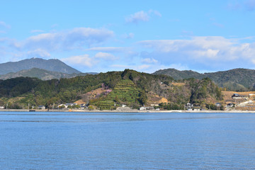 Fototapeta na wymiar Image of Sea, island and sky views