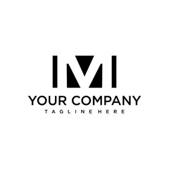 Fototapeta premium Clean and modern logo design of letter M with clear background - EPS10 - Vector.