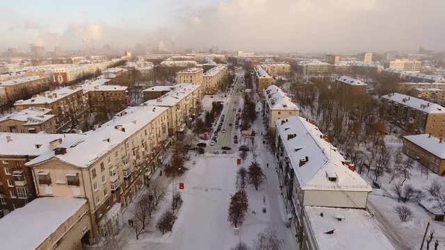 winter landscape of the Russian outback
