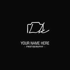 Lk Initial Signature Photography Logo