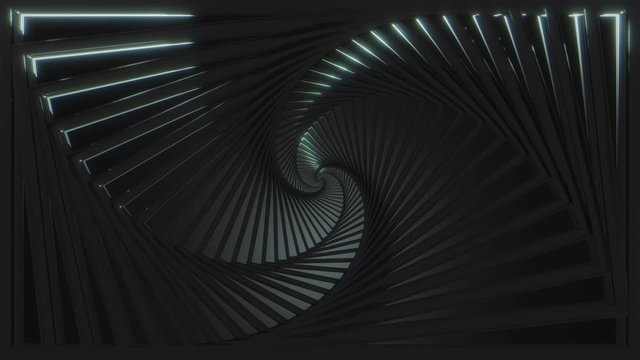 Abstract background. Dark fibonacci pattern loop.