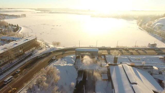 winter landscape of the Russian outback
