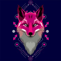 FOX GEOMETRIC MAGENTA