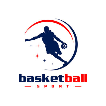 basketball sports logo design