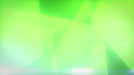 Green background with smooth spinning of hexagons.