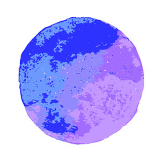 vector illustration of blue ball