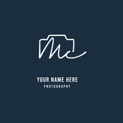 Mc Initial Signature Photography Logo