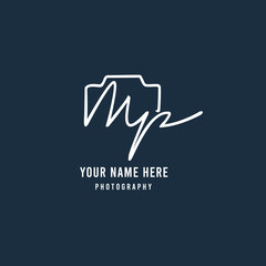Mp Initial Signature Photography Logo