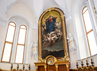 Interior Items in the Cathedral of the Roman Catholic Church, Odessa City, Ukraine