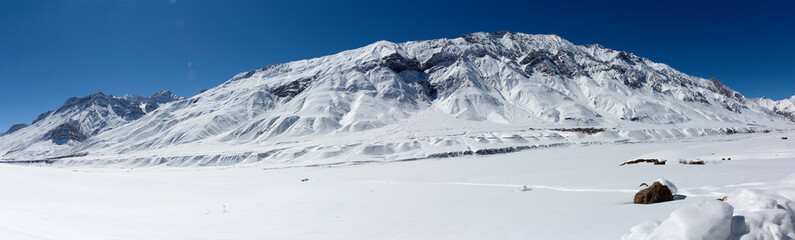 Beautiful Landscape along Sipti river around 14000 ft height in Himalayas.