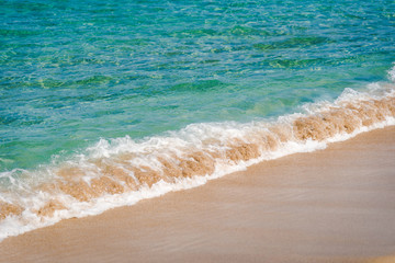 Sea wave. Summer background. Blue sea water