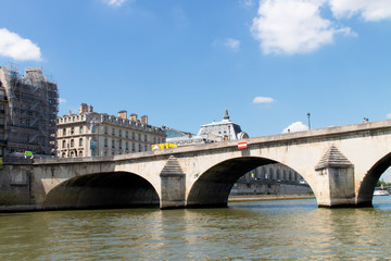 Fototapeta na wymiar Seine walk in France, architecture of France, Paris