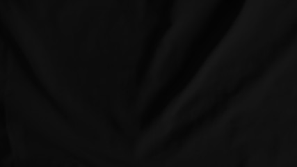 Smooth elegant black silk or satin luxury cloth texture background. Luxurious background design