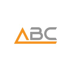 Obraz premium AB letter Type Logo Design icon isolated on white background