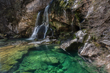 Fototapeta na wymiar Virje - Wasserfall