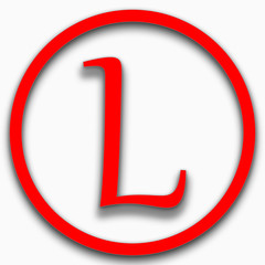 L logo,Red color L logo,New red color L logo