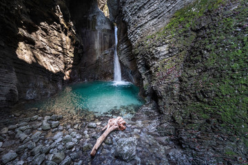 Am Kozjak - Wasserfall