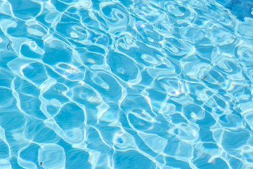 Swimming pool rippled water detail