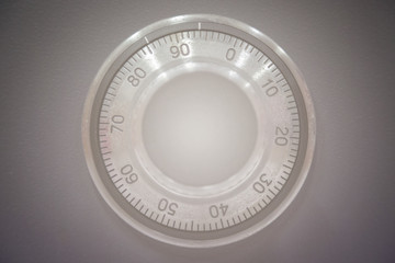 Steel mechanism safe security code