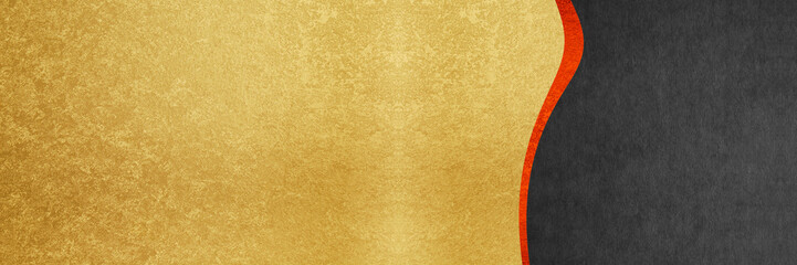 金と黒と赤のデザイン