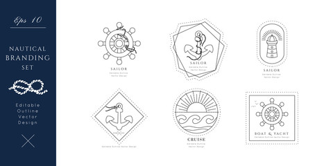 Nautical Vector Icon.Editable outline