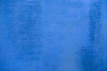 Fototapeta na wymiar Old cement paint blue wall