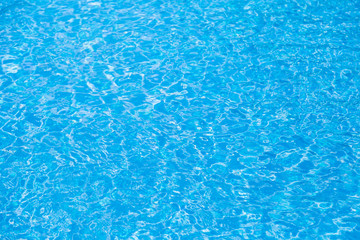 Reflect the waves and in the blue pool background