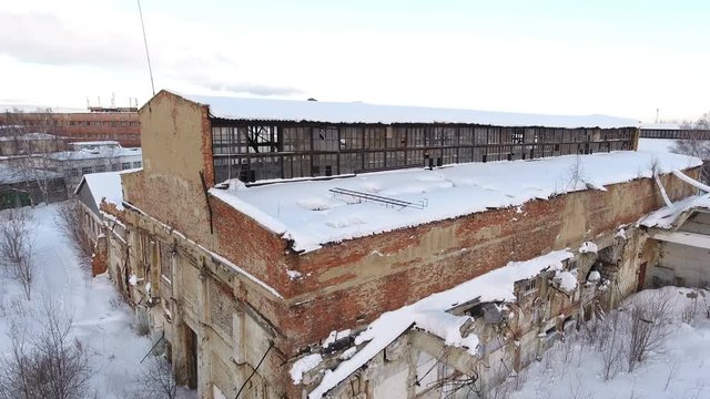abandoned factory from the time of the Soviet Union. Russia