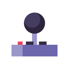 Isolated videogame joystick line style icon vector design