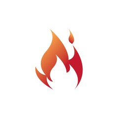 Fire flame Logo Template vector icon Oil, gas and energy logo