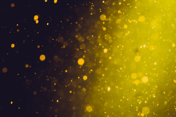 Abstract gold blur glitter bokeh