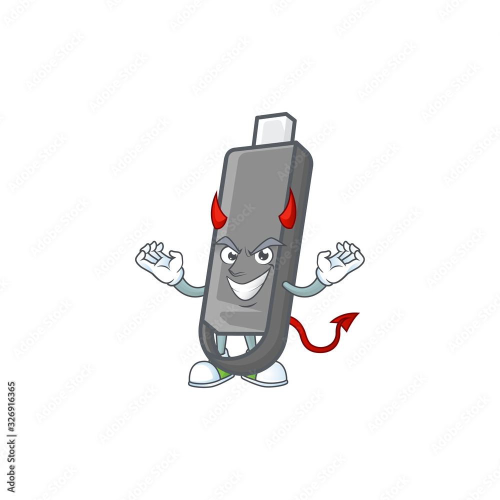 Canvas Prints A cruel devil flashdisk Cartoon character design