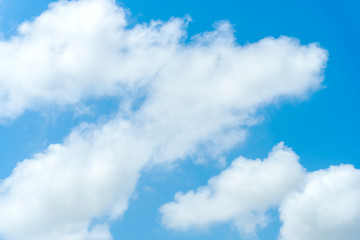 Sky and clouds with a beautiful light in the daytime