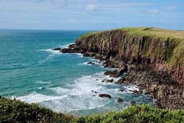 coast of sea Pembrokeshire Wales