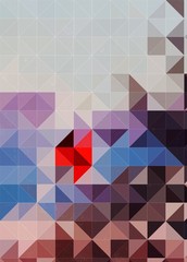 Abstract Geometric Art,Aesthetic Synthwave Cyberpunk Art,Cyberpunk 80s 90s Synthwave Artwork, Home Decor Wall Art,Abstract Painting