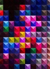 Obraz premium Abstract Geometric Art,Aesthetic Synthwave Cyberpunk Art,Cyberpunk 80s 90s Synthwave Artwork, Home Decor Wall Art,Abstract Painting