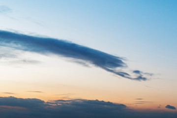 View of the evening sky