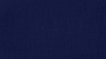 Dark phantom blue natural cotton linen textile texture background