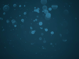 Blurred Lights on blue gradient abstract background.