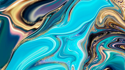 Marble abstract acrylic background. full color marbling artwork texture. Marbled ripple pattern.